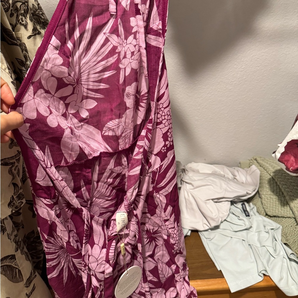 Floral Pink and Purple romper